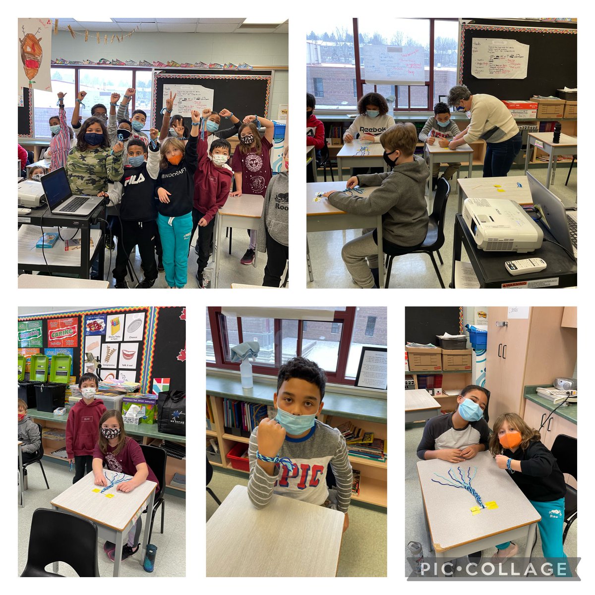 Helping hand, big hearts #kindness <a href="/stpetersaints/">St. Peter Catholic School, Guelph</a> Ss from Mrs. Coutts welcomed Jennifer &amp; Leslie <a href="/GrandRiverMetis/">Grand River Métis</a> to finger weave and learn the history of the Métis sash <a href="/WellingtonCath/">Wellington Catholic DSB</a> #Belong