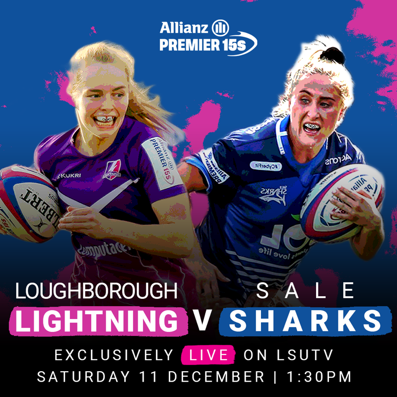 LSUMedia's tweet photo. LIVE Allianz @Premier15s Rugby returns to @LSUTVOnline this Saturday! 🏉

⚡️ @LightningRugby v @SaleSharksWomen 🦈

📺 @LSUTVOnline YouTube Channel
📲 Live in-play clips on Twitter
⏰ Saturday from 1:30pm
