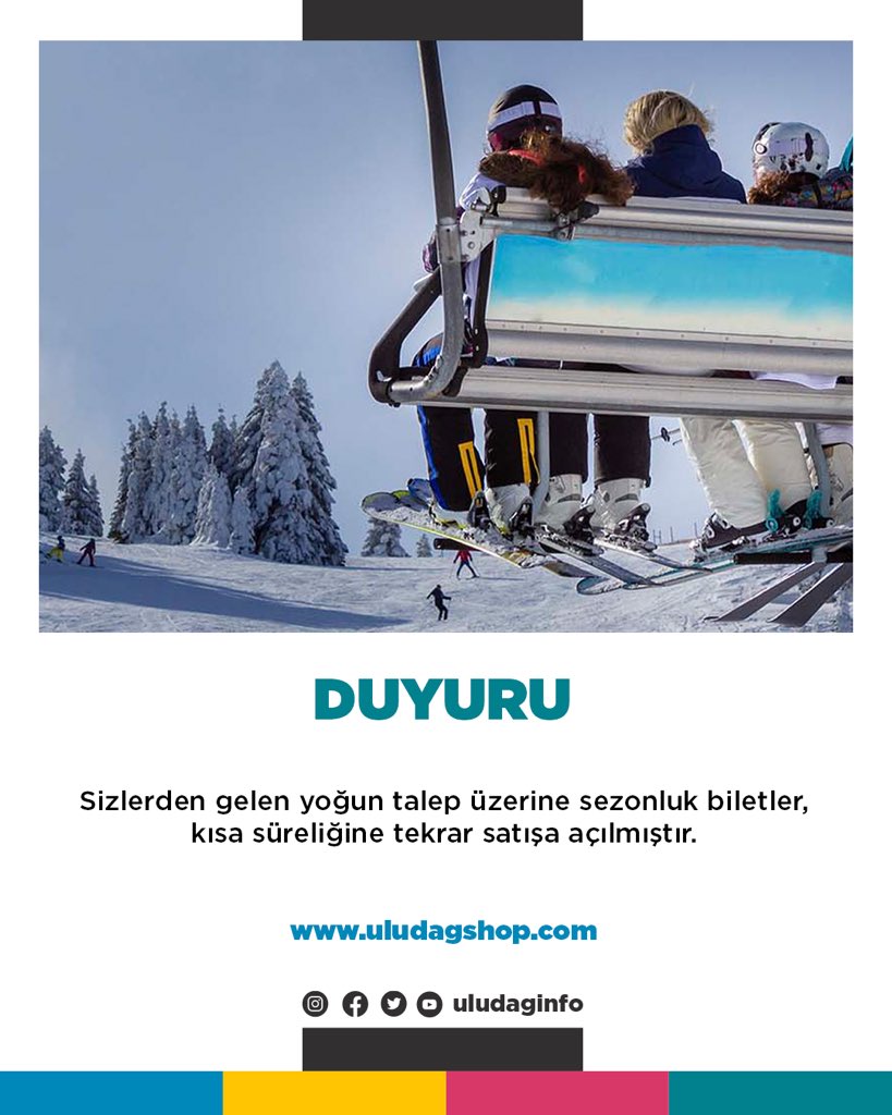 Sizlerden gelen yoğun talep üzerine sezonluk biletler, kısa süreliğine tekrar satışa açılmıştır.