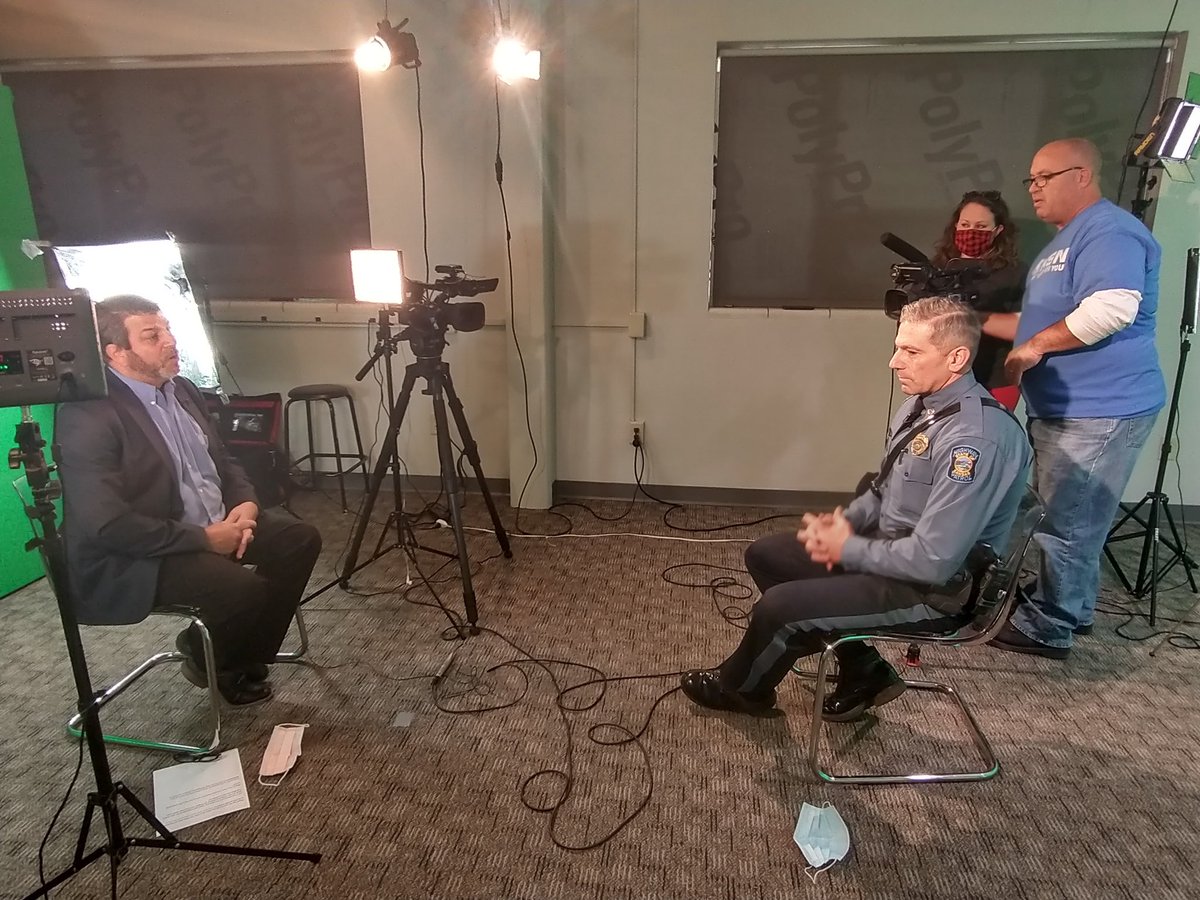 TrooperBenKs's tweet photo. Cutting a little video segment with @SalinaRegional  

For them and I, #childseat safety is an important topic. 

#MicCheck1212 https://t.co/95RBHHgymP