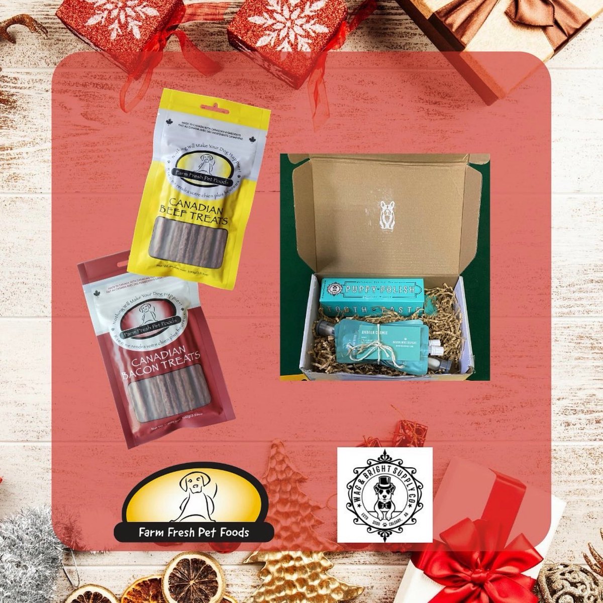 FarmFreshPet's tweet photo. We are currently holding our 12 Days of Local on our Instagram page! 

Todays prize is a teeth cleaning kit from Wag N Bright, and two packages of our delicious treats! Go to our Instagram page to enter now! https://t.co/AXkpimHT3l