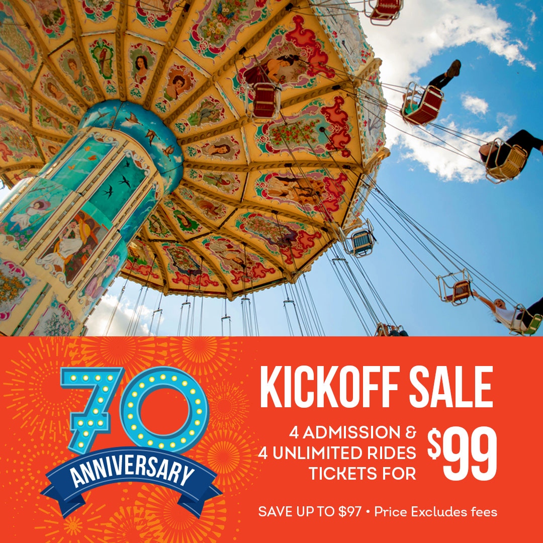 miamiyouthfair's tweet photo. WE'RE KICKING OFF THE CELEBRATION WITH A 70-HOUR SALE! Buy 4 admission tickets and 4 unlimited rides tickets for $99. Offer ends 12/11/21 @ 12 PM Noon. >> https://t.co/oJGxsC53Dx https://t.co/CwbSmy3Xbz