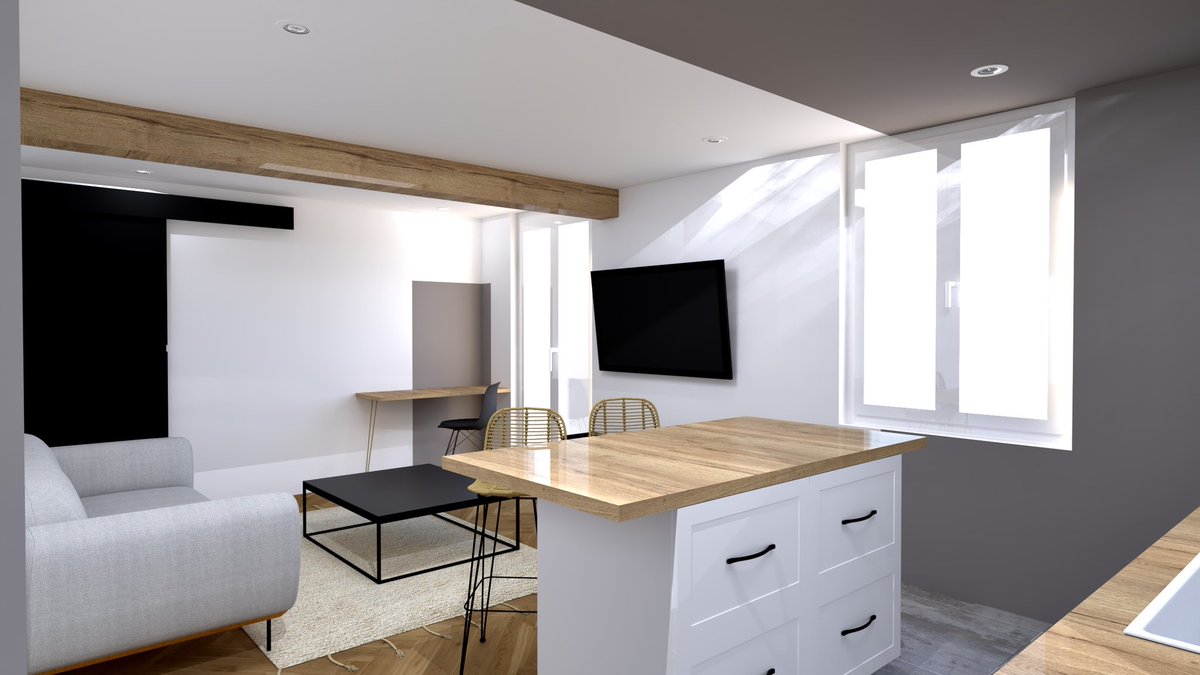 Anna_ptr's tweet photo. Conception 3D pour une rénovation d’appartement. Bientôt le début du chantier ! Hâte de voir le résultat. 
IG : _annaportarodesign
Site web : https://t.co/SEkJEzbikx https://t.co/p3AGgvwBcZ