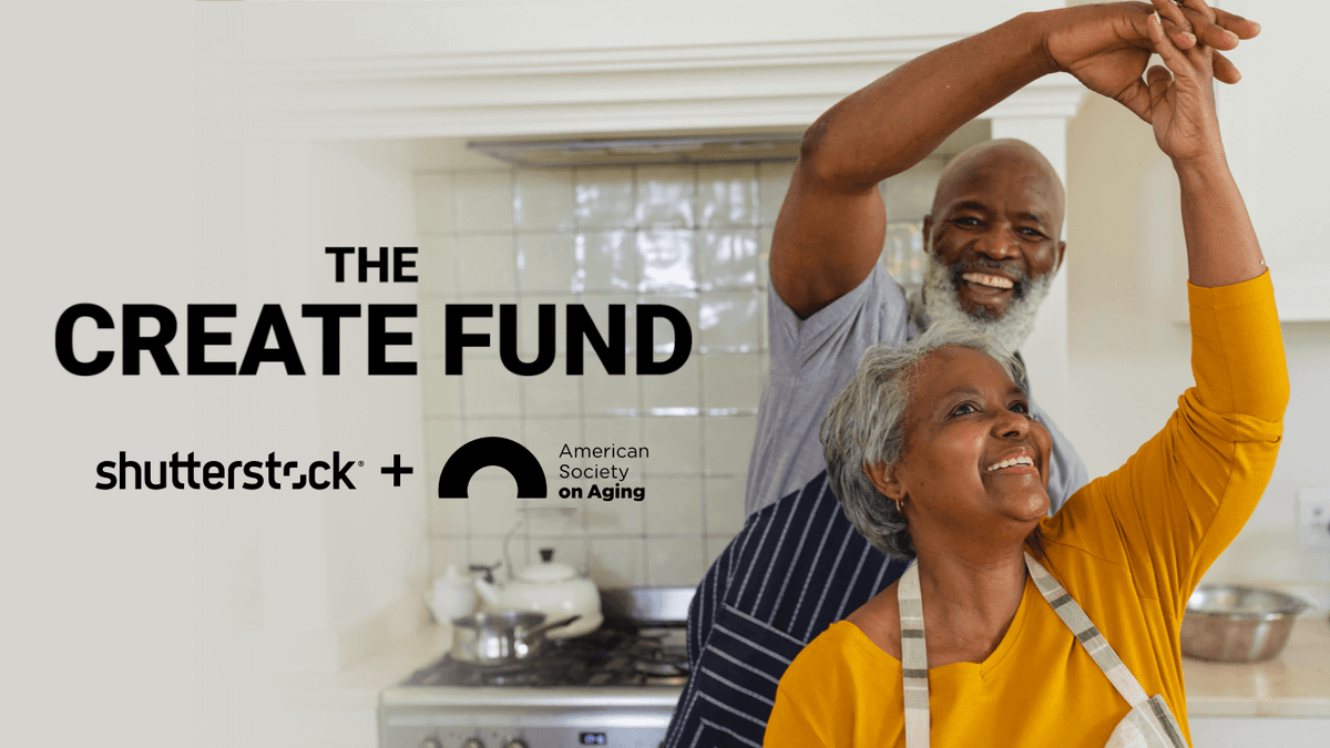 Shutterstock's tweet photo. In partnership with @ASAging, we're launching the Keep Age in Focus grant, supporting creative projects showing the diversity of the aging process. Are you a creative concerned with aging? Check out details of the fund below 👇

https://t.co/c2t2qYYiDr https://t.co/4d3xvnIP7J