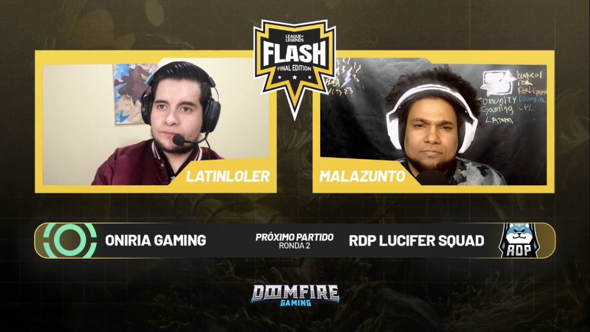 Malazunto's tweet photo. Parte de mi participación como caster en el #FlashTournament de @latamcg y @circuitos_pro_latam agradecer poder compartir con talentos de esports como @LatinLoler 
Más que placer un honor poder con mi voz dar vida a todo lo acontecido con los mejores equipos de LAS. 
Tan querido. https://t.co/frGEsAqqeQ