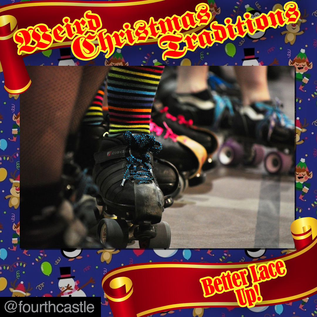 Venezuelans attend a daily church service called Misa de Aguinaldo (Early Morning Mass). In the capital, Caracas, it is customary to travel to the church service on roller skates.

No wonder why this has been trending lately!

#christmas#rollerskate#weird#tradition#church#mass