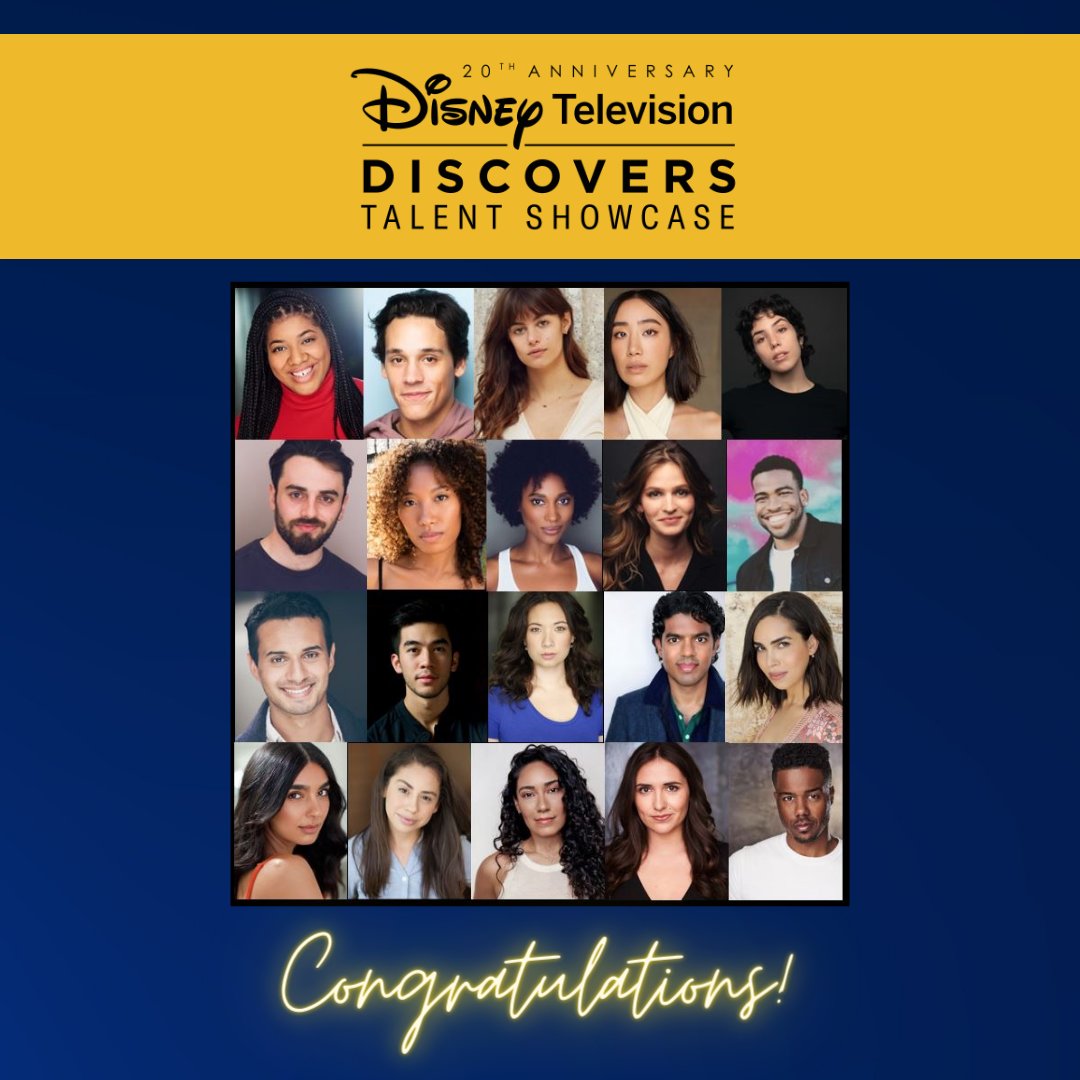 Today's the day of our 20th Anniversary Disney Television Discovers: Talent Showcase and our cast is ready! Thank you to our executive producers, directors, writers, actors and our NY and LA crews for all your hard work! #DTDTalentShowcase