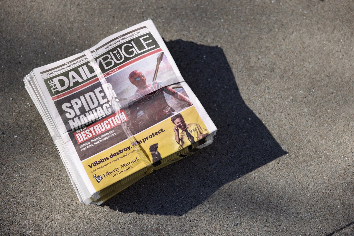 SpiderManMovie's tweet photo. look what i saw on the street https://t.co/17nB4iO8Dn