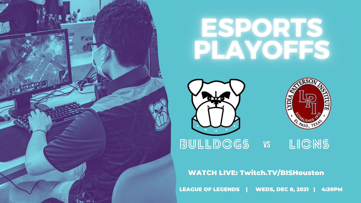 BISH_Bulldogs's tweet image. 🎮🕹GAMEDAY🕹🎮 LoL Bulldogs are in the playoffs against the Lions. 4:30pm. Streamed live on Twitch.TV/BISHouston #GoBulldogs