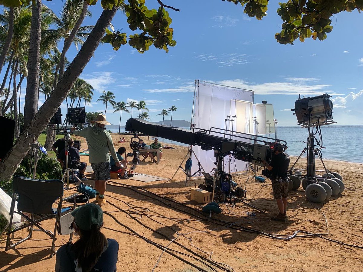 IslandFilmGroup's tweet photo. Here is some BTS of our team on set with @opositivefilms and @Konabrewingco. We always have a great time on set with these guys and this shoot was no exception! https://t.co/vpDawmAN1S