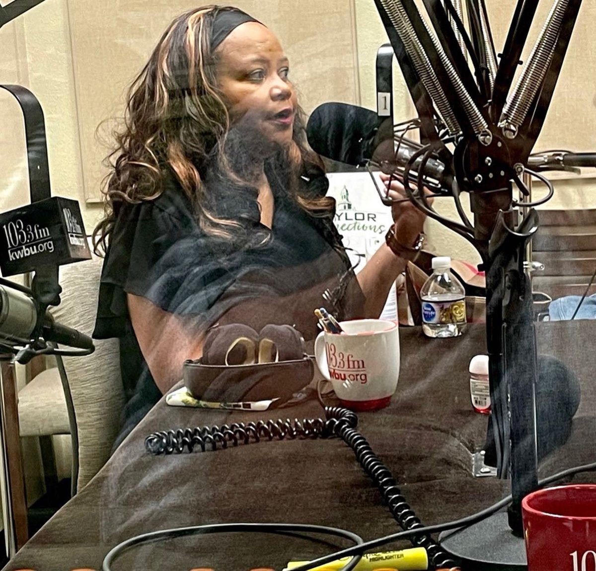 MiaMoodyPhD's tweet photo. Great interview with Nan Holmes for KWBU’s Central Texas Leadership Series. It will air at 11:30 a.m. this Friday. #KWBU https://t.co/klUnZMi4mC