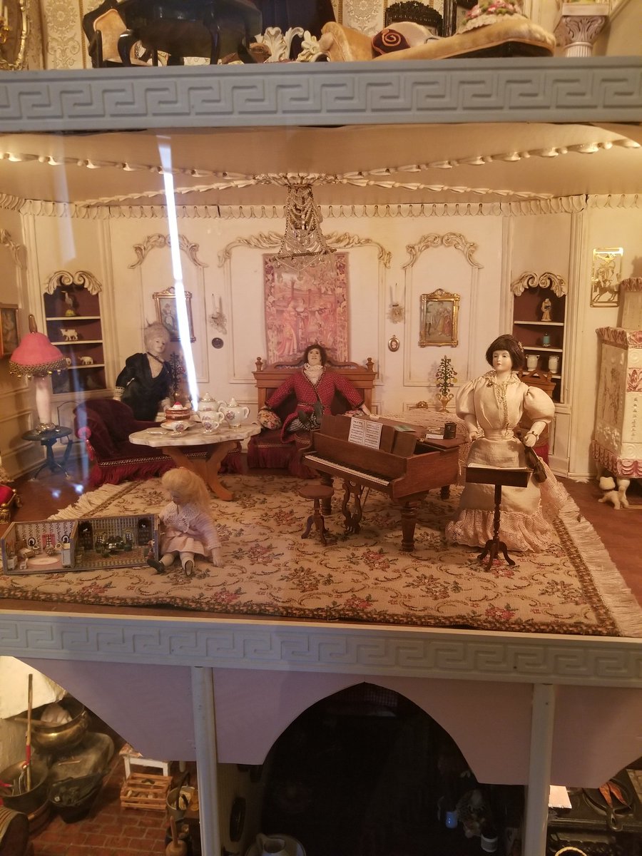 Hack: This dollhouse at the Daly House Museum depicts an upper-class,white household. Notice that the man is sitting, while the two women are on their feet. I would strengthen the exhibit by adding a disclaimer which acknowledges the man's privilage. #ssteaching #museumhack