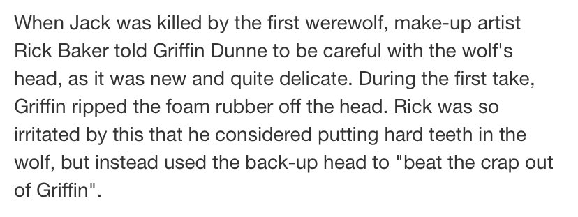 Happy birthday to rick baker (master of special effects and makeup) here\s a funny rick baker story 