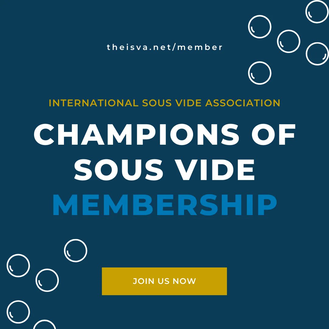 theISVA's tweet photo. Want free access to Friday's live cookalong? Join Champions of Sous Vide &amp; get free access to monthly live events, discounts on virtual and in person conferences, and access to our courses and video library with almost 100 hours of content. Learn more at https://t.co/H7cF7GiqwI. https://t.co/d9uqlurKz8