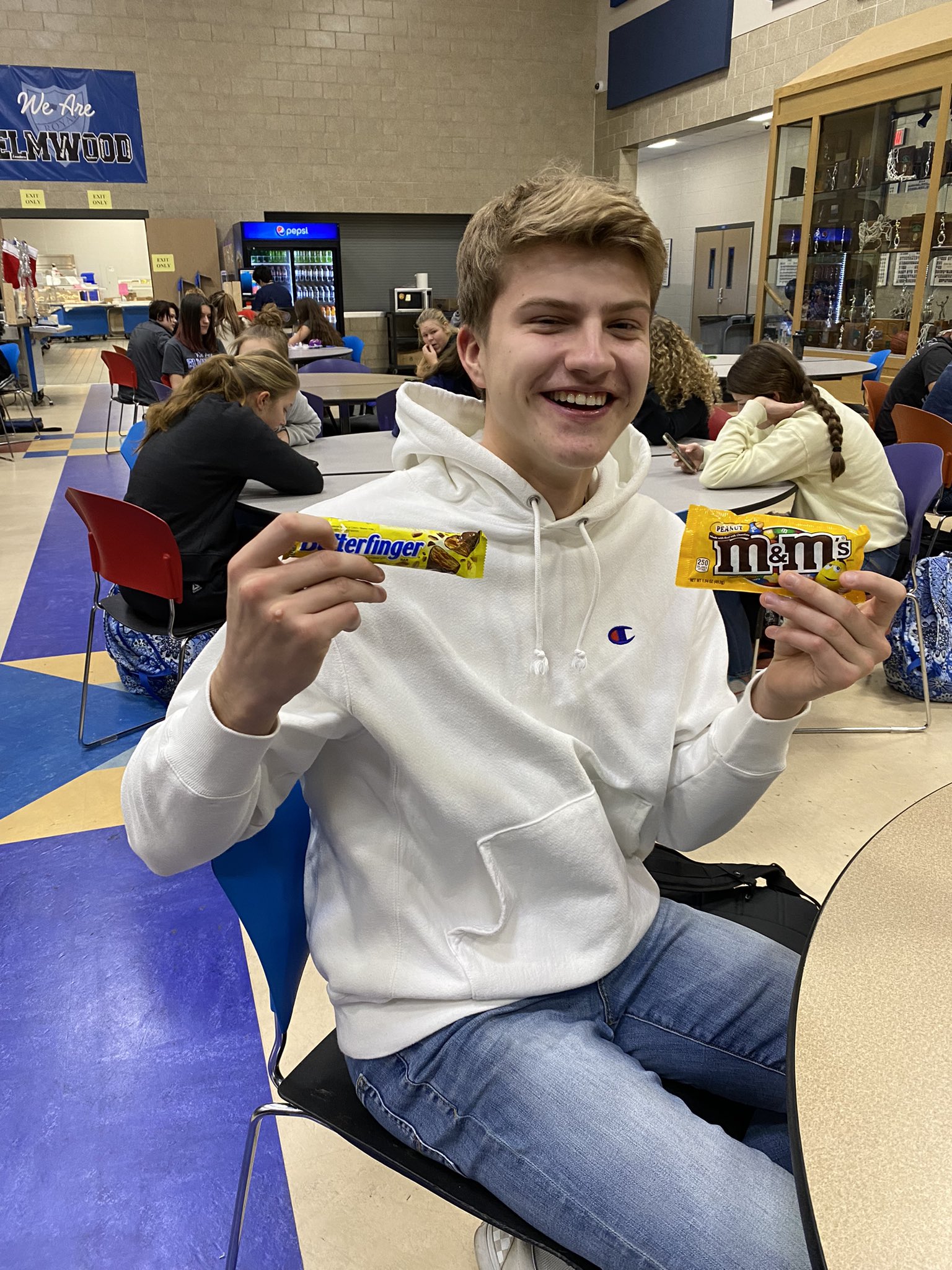 Elmwood High School Principal Student Shoutout To Bryce Reynolds From Mrs King He Noticed She Needed A Few Boxes Moved From The Board Office To Her Room Without Her Even