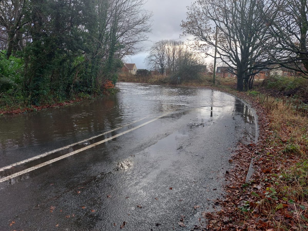 c4x4response's tweet photo. Whilst a team member was out and about this morning he happened upon a flooded road with a car stranded in the middle of it with the occupant still inside. After seeing if the motorist was OK but didn’t want recovering, he contacted the local council to report the flood &amp; vehicle https://t.co/fo6s6snGd6