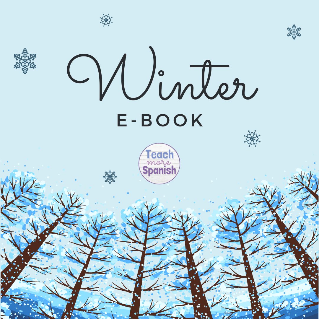 Find 4 EBOOKS filled with winter activities here! #langchat theengagedspanishclassroom.com/2020/11/no-pre…