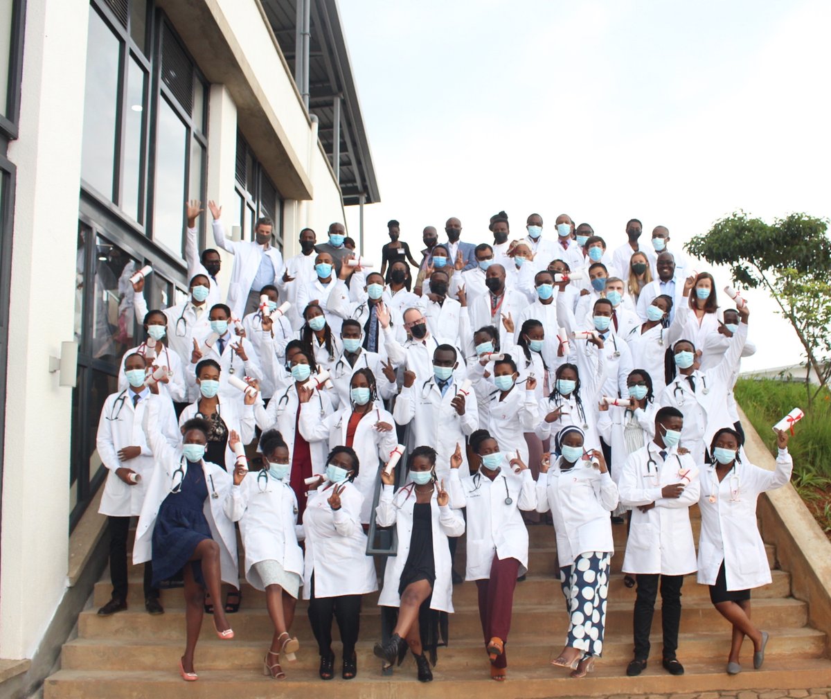 Today, the <a href="/ughe_org/">University of Global Health Equity</a> MBBS Class of 2025 took an oath in front of the #OnePIH family and partners to acknowledge their obligation of caring for the patients during the White Coat Ceremony. 

Congratulations! #GoLions!