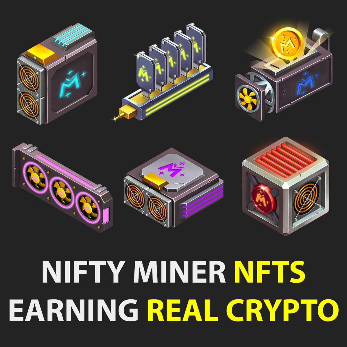 Every Nifty Miner NFT mines 1,000,000 MMC in the first year!