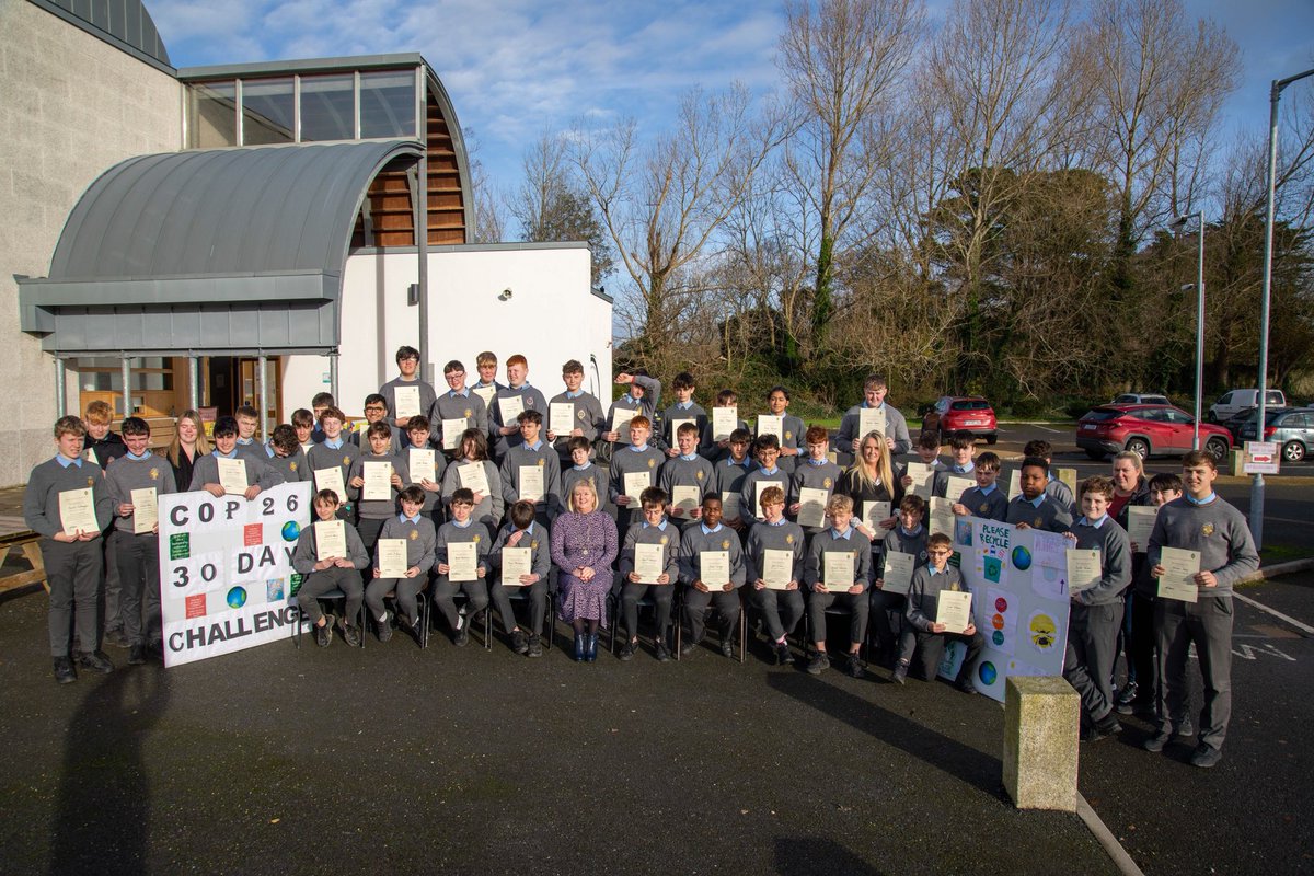 thegreencbs's tweet photo. 2A & 2C students @thegreencbs Certificate Presentation to acknowledge the successful completion of their 30 day Environmental Challenge 🌍Well done boys! #climateleaders #actionproject @ERSTIRELAND @Kerrygta @JCGeography https://t.co/zrmCN2ZkcF