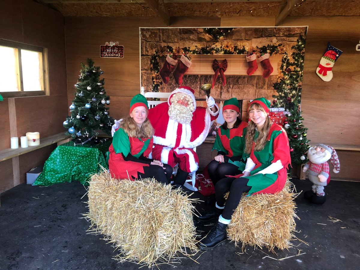 Thanks to <a href="/BlendYouth/">Blend Youth Project</a> for sharing these festive photos from Turner Farm in Swanwick, #Derbyshire showing how they have repurposed their environmental hub into Santa’s grotto, enabling 50 local children to meet Santa 🎅