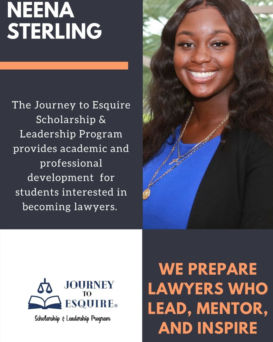 JourneytoEsq's tweet photo. ⚖  We are so excited to have a great group of law students and lawyers in the Class of 2022. Welcome Scholar Neena Sterling from WMU Cooley Law School!
Support us and visit our website for more! https://t.co/Z2LPFgHqPH
#stetsonlaw #cooleylaw #TheFloridaBar https://t.co/7FKm46avoO
