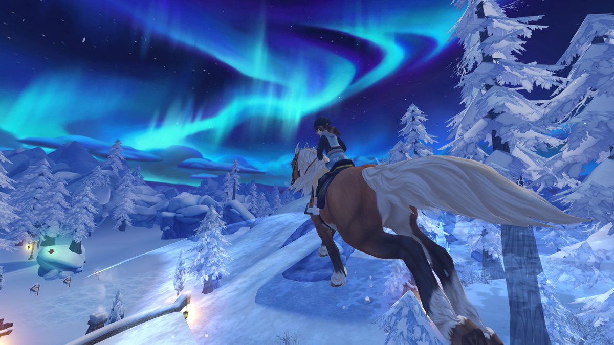 Babytappy's tweet photo. Absolutely in love with the new updated races in Winter village 💖

#StarStable #StarStableOnline #SSOWinterfest #SSOWinter https://t.co/GJkiVgeD71
