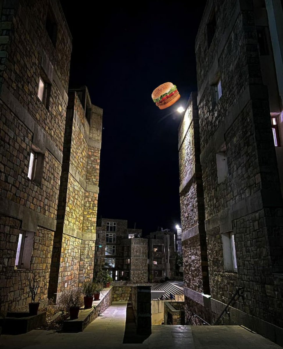 AkratiA021's tweet photo. Passing through the hostel clusters, this circular lampshade reminded me of the McDonald's burger!! π€€
#burgertime #mcdonald #burninghthemidnightoil #hungertime https://t.co/lTJvSiC3eH