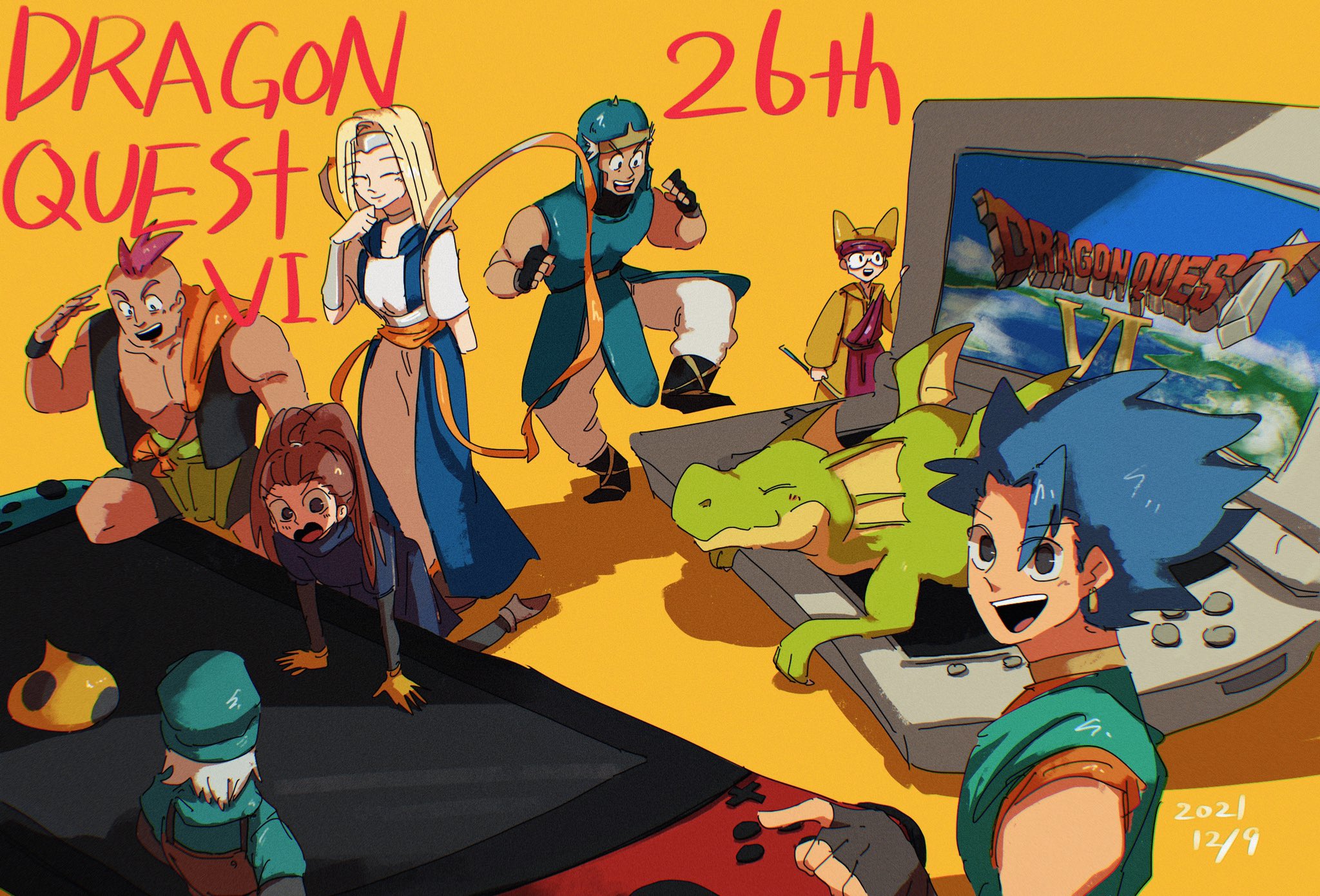 ウノツ Dq6 26th Dqvi26周年 ドラクエ6 26周年おめでとうございます 大好きなソフト 思い入れのあるキャラ達 会話システム Bgm Switchリメイクないかな もちろん会話システムはそのままで 大好きなんだ T Co Hdahsoabgs Twitter