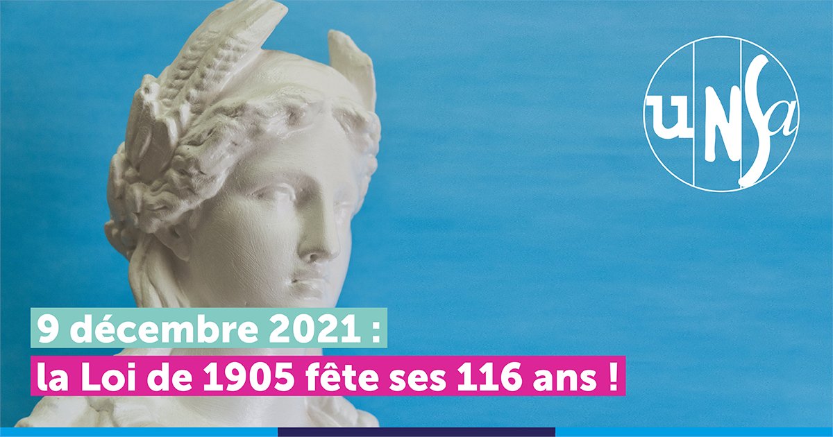 UNSA_officiel's tweet photo. L #UNSA rappelle son attachement à la #Laicite  de la République, à la démocratie et aux libertés.
https://t.co/bkfsvozEoT https://t.co/1Wgrx163zK