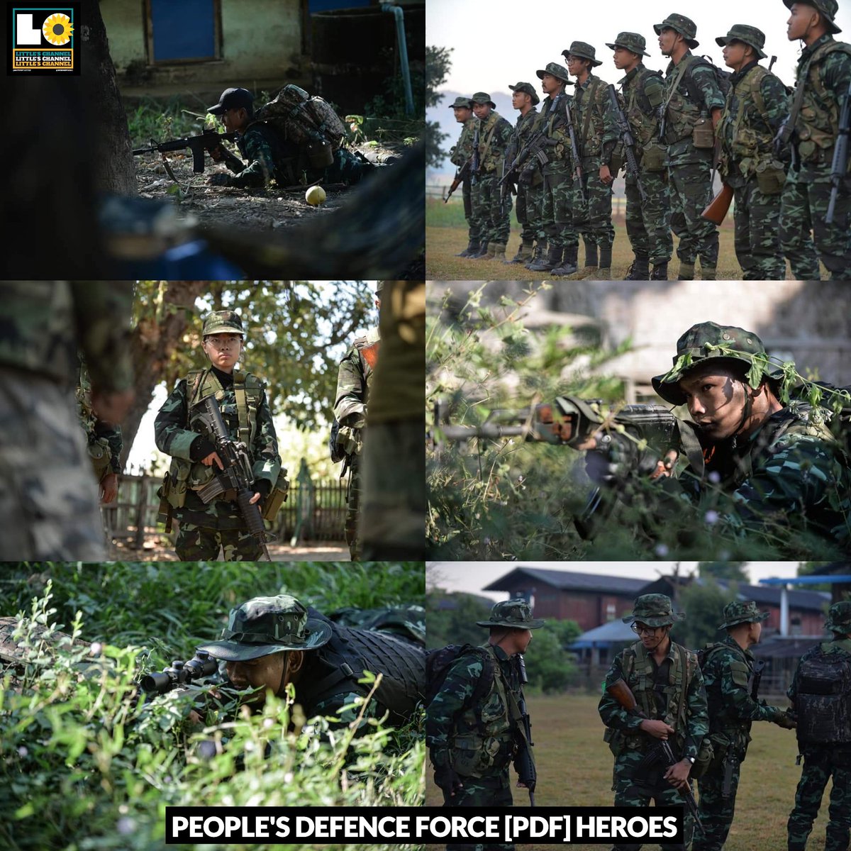 yMin2021's tweet photo. Some photo footages of People's Defence Force [#PDF] Heroes. ✊🏻🤍  #Dec8Coup #EndImpunity #WhatsHappeningInMyanmar https://t.co/k93PGHk47R