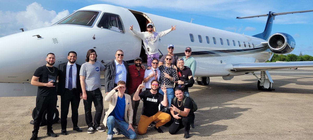 flyairltd's tweet photo. We flew our #crypto “affinity group” to this years @CoinAgenda hosted in Puerto Rico. We flew on a Legacy 600, popped tasty champagne, and talked crypto. With the #FlyApp you can host a private jet flight and split the cost with your friends. Use #Bitcoin to pay for your travel! https://t.co/caQQqeTxFO
