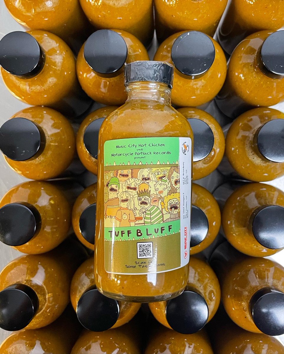 thetuffbluff's tweet photo. TUFF BLUFF HOT SAUCE!!

@mchcCO x @motopotluck x Fresh Guys Produce created this amazing Vegan hot sauce. Thank you Jillian Bryan and @robertdodd_ for the artwork and layout.

Get you some this Friday at the Squire gig or at Trve Brewing x @mchcCO https://t.co/5inxPCInIX