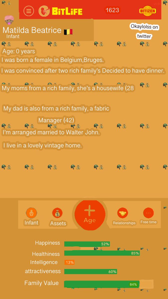 okaylolss's tweet photo. #bitlife #bitlifeconcept hereโs a 1623 concept https://t.co/VMNFBWTI8z