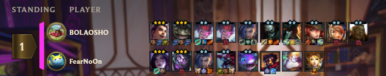 Remain62's tweet photo. @Mortdog How is this even possible? One player got over 18 Neekos and made three 3* $6 units (sending the Kai'sa to his teammate). He still had four extra neekos left on his bench. https://t.co/S3ZfLwDDaX