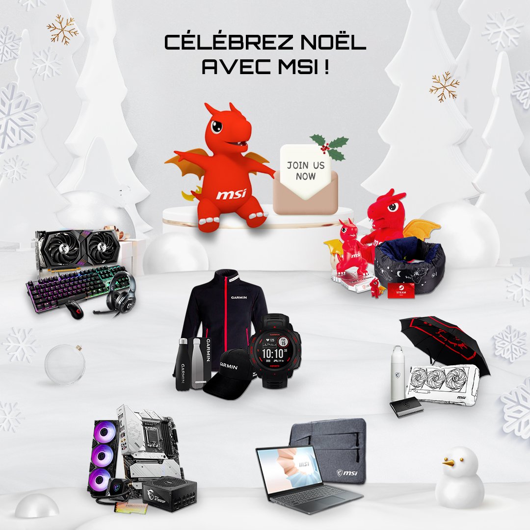msifrance's tweet photo. Des cadeaux MSI pour Noël 🎅❓
On vous propose de jouer et tenter de gagner des packs bien cool 🥰

🔴RT &amp; Follow @msifrance 
🔴Joue ici (membre only) https://t.co/XvLCHz3Txo

GL 🔥 https://t.co/WbBdKhBoPC