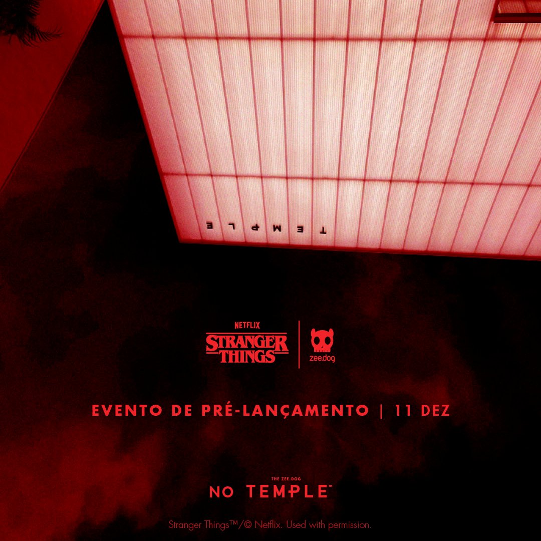 No dia 11/12 cada andar do nosso Temple será transformado e funcionará como um portal para vocês acessarem o “The Upside Down” e Hawkins.

O evento de pré-lançamento é aberto ao público e começará às 16h, com DJ no rooftop. 

📍Alameda Gabriel Monteiro da Silva, 225 - Jardins, SP