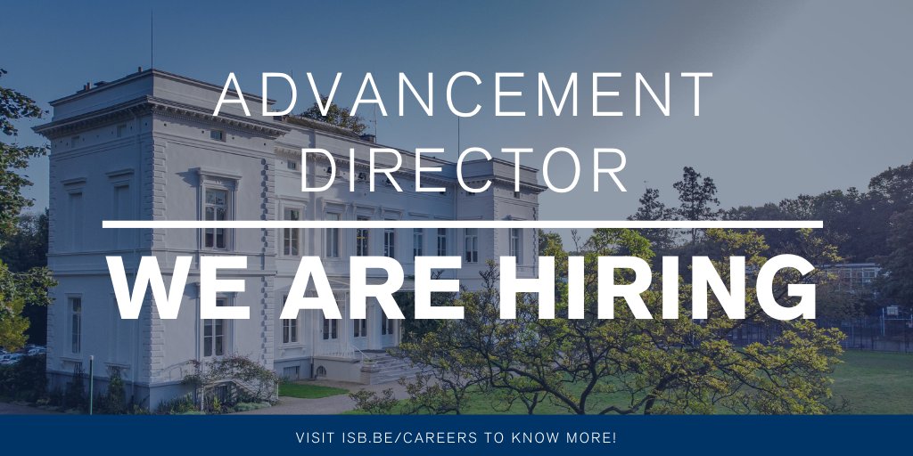 IntSchBrussels's tweet photo. We are excited to announce a rare leadership opportunity beginning Summer 2022: Director of Advancement at ISB. To find out more about this position, visit: https://t.co/n3VzIgHSp5
Is this job not for you? Share it with your friends!
#Brusselsjobs #Advancement #education https://t.co/uug6YQJHbq