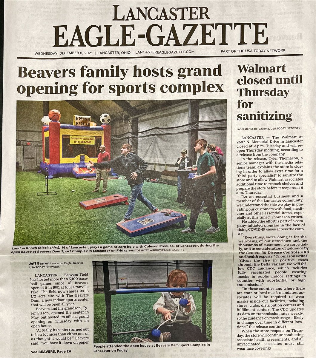 ts_training4's tweet photo. The little man made the front page for the first time! Hopefully not the last time! @BeaversField https://t.co/mNLQqImAnp