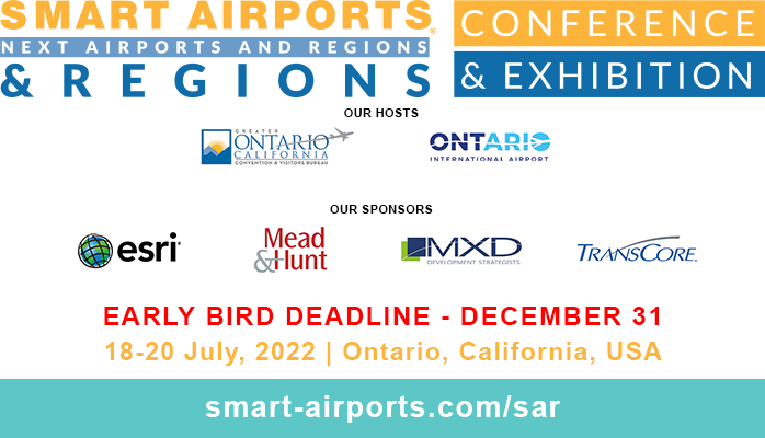SmartAirports's tweet photo. Conference Program Announced for the 7th SMART Airports &amp; Regions Conference &amp; exhibition18-20 July hosted by @flyONT Ontario, California. See more @https://buff.ly/3DCfb9w https://t.co/MWdByc7Ms5