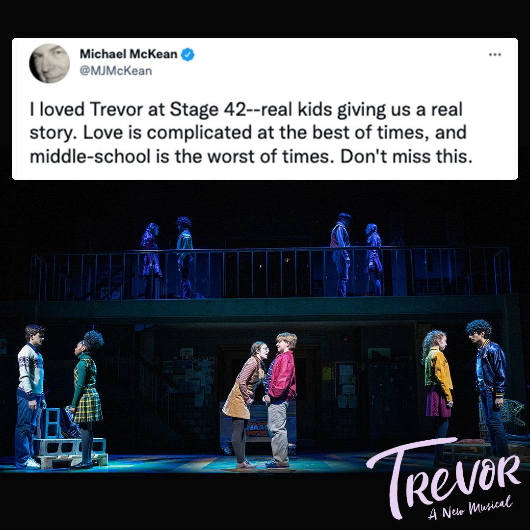 Ain't no mountain high enough to keep us from sharing all your amazing tweets about #TrevorMusical! 

Michael said it best: don't miss this!