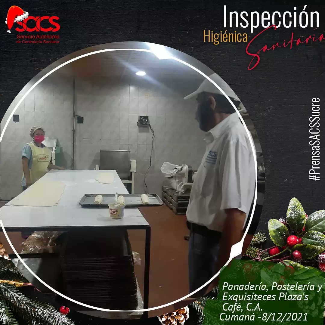 Gestión|| Equipo del municipio Sucre realizó reinspección,   al establecimiento "Panadería, Pastelería y Exquisiteces Plaza's Café, C.A.", con el propósito de verificar  las correcciones de las no conformidades sanitarias encontradas durante la primera visita.  #SACSSucre
