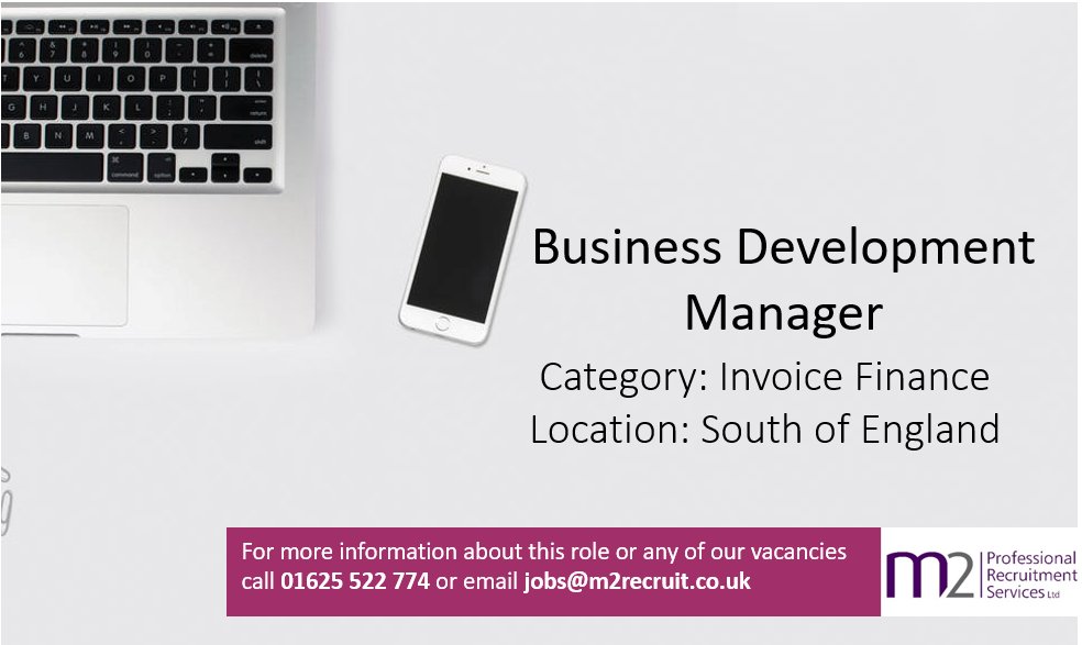*** New Opportunity *** Business Development Manager - Invoice Finance - South of England- See more at:  
lnkd.in/d_ETckD #opportunity #businessdevelopment #invoicefinance