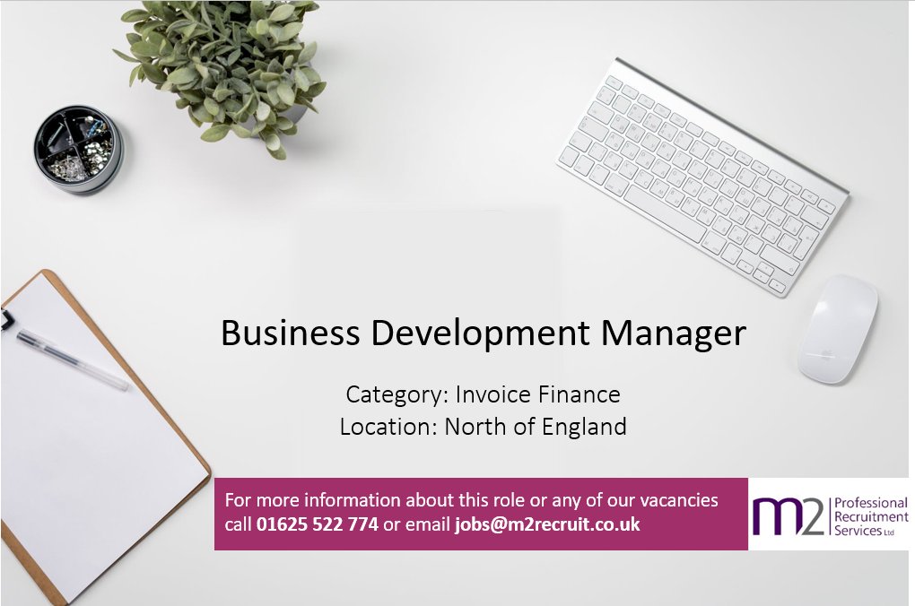 *** New Opportunity *** Business Development Manager - Invoice Finance - North of England- See more at:  
lnkd.in/gEq9ri6 #opportunity #businessdevelopment #invoicefinance