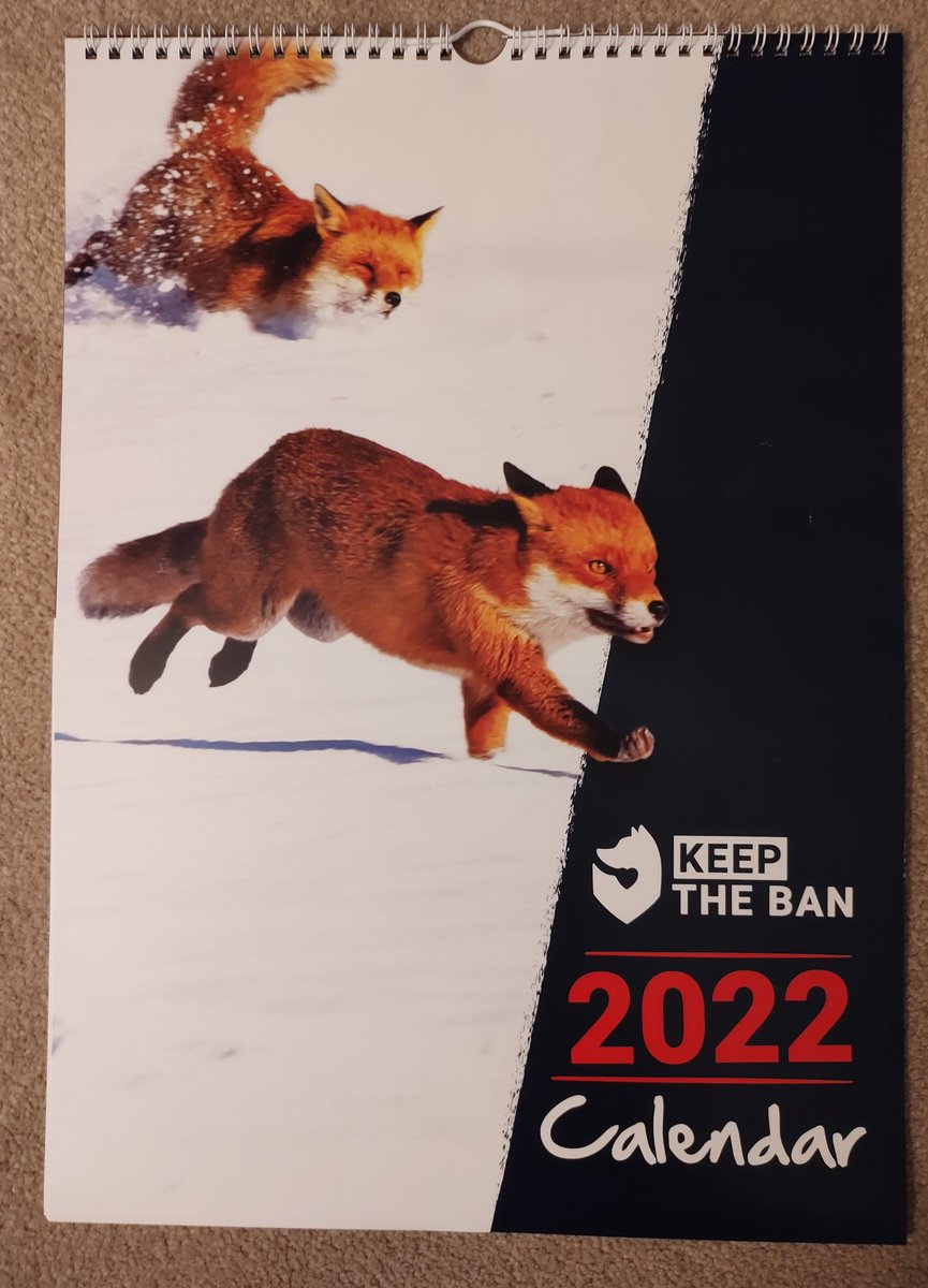 NorfolkBea's tweet photo. Absolutely #foxtastic calendar from @Keeptheban_ arrived today. What are you waiting for π€...order yours now.ππ¦ #WildLivesMatter https://t.co/ucFHQb11HE
