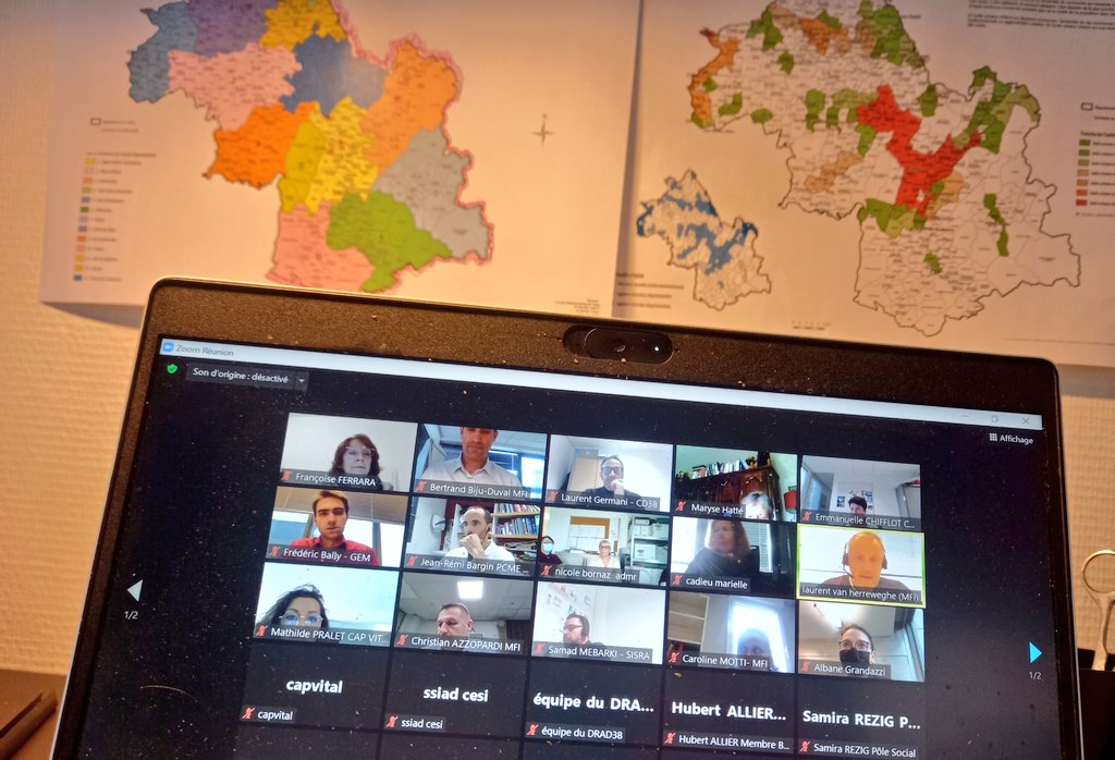 Mutualite38's tweet photo. Le DRAD #Mutualité38 tient son 1er Comité de suivi territorial avec l'ensemble de ses partenaires locaux.
 
👉 Un grand merci à eux de contribuer à cette experimentation majeure pour faciliter le maintien à domicile des personnes âgées!

#Article51 https://t.co/tgEOxol4xu