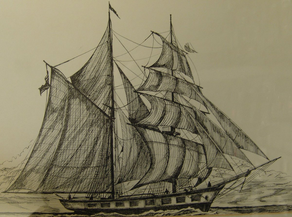 ghost_maps's tweet photo. The Dead Ship of Harpswell was a ghost ship seen many times in Casco Bay. It was always under full sail, no matter the wind conditions, and had no visible crew. Just before crashing, it would disappear into a mist. Sightings of the ship were thought to foretell death. #Maine https://t.co/uLnqQp1Jtl