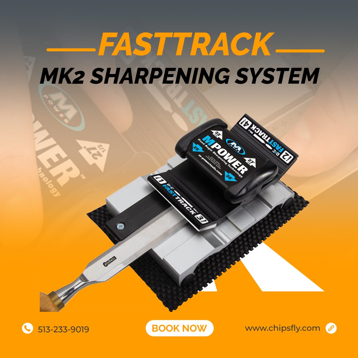 Whether you're a total beginner or the most discerning professional,fasttrack MK2 sharpening system will deliver the perfect sharpening angle and a super sharp edge again and again.
Buy now.

visit: chipsfly.com/FastTrack-MK2-…
#woodworkingtools #woodaccessories #craftsmangallery