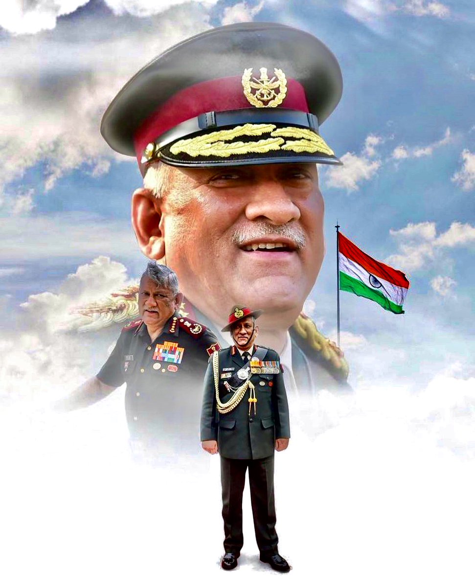 SHIFUJIJAIHIND's tweet photo. ॐ शान्ति! 
RIP, Sir CDS General Bipin Rawat PVSM UYSM AVSM YSM SM VSM ADC (16 Mar 1958 – 8 Dec 2021), four star general of the Indian Army.the first Chief of Defence Staff. Heartfelt condolences for all the BraveHearts.
#cds 
#bipinrawat #बिपिन_रावत 
🙏🙏
प्रणाम

Master Shifuji https://t.co/Own3T3cEVf