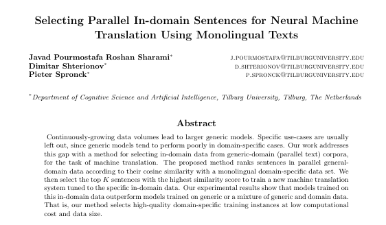 Dimitar Shterionov (@dshterionov) on Twitter photo Proud to announce that my first PhD student, got his first PhD paper accepted to the CLIN journal with two strong accepts! Well done <a href="/JPourmostafa/">Javad Pourmostafa</a>! It is a joint work with <a href="/pieterspronck/">Pieter Spronck</a>! <a href="/TilburgU_DCA/">TilburgU_DCA</a> @MT_TilburgUni! Proud to announce that my first PhD student, got his first PhD paper accepted to the CLIN journal with two strong accepts! Well done <a href="/JPourmostafa/">Javad Pourmostafa</a>! It is a joint work with <a href="/pieterspronck/">Pieter Spronck</a>! <a href="/TilburgU_DCA/">TilburgU_DCA</a> @MT_TilburgUni!